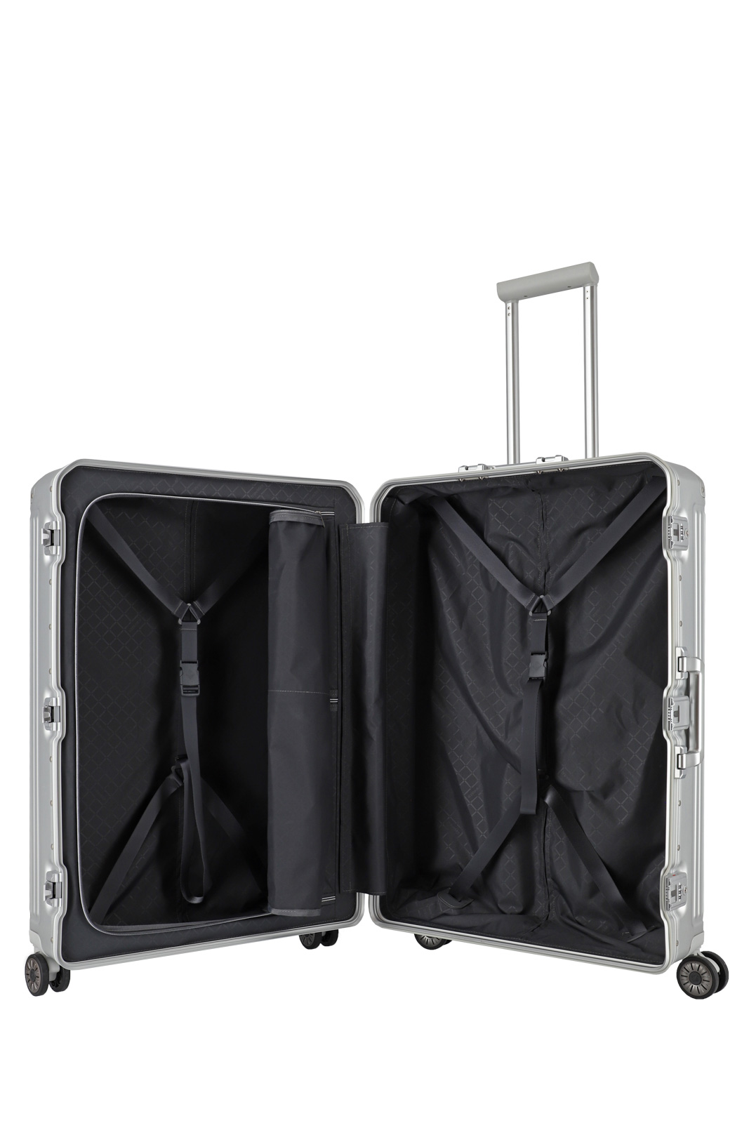 travelite, Next, 4-Rad Aluminium Trolley L, 52 x 77 x 29, Silber