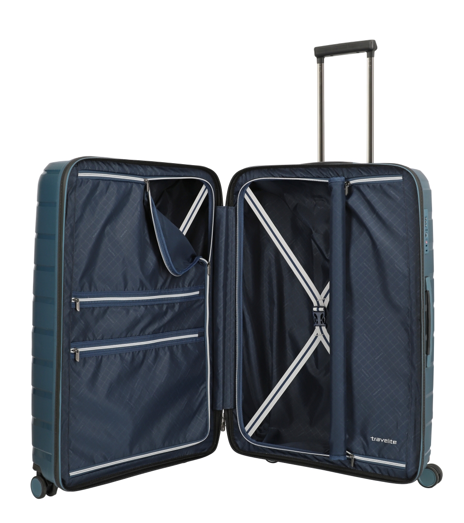 travelite AIR BASE 4-Rad Trolley L, Eisblau, 51 x 77 x 30 cm travelite AIR BASE 4-Rad Trolley L, Eisblau, 51 x 77 x 30 cm