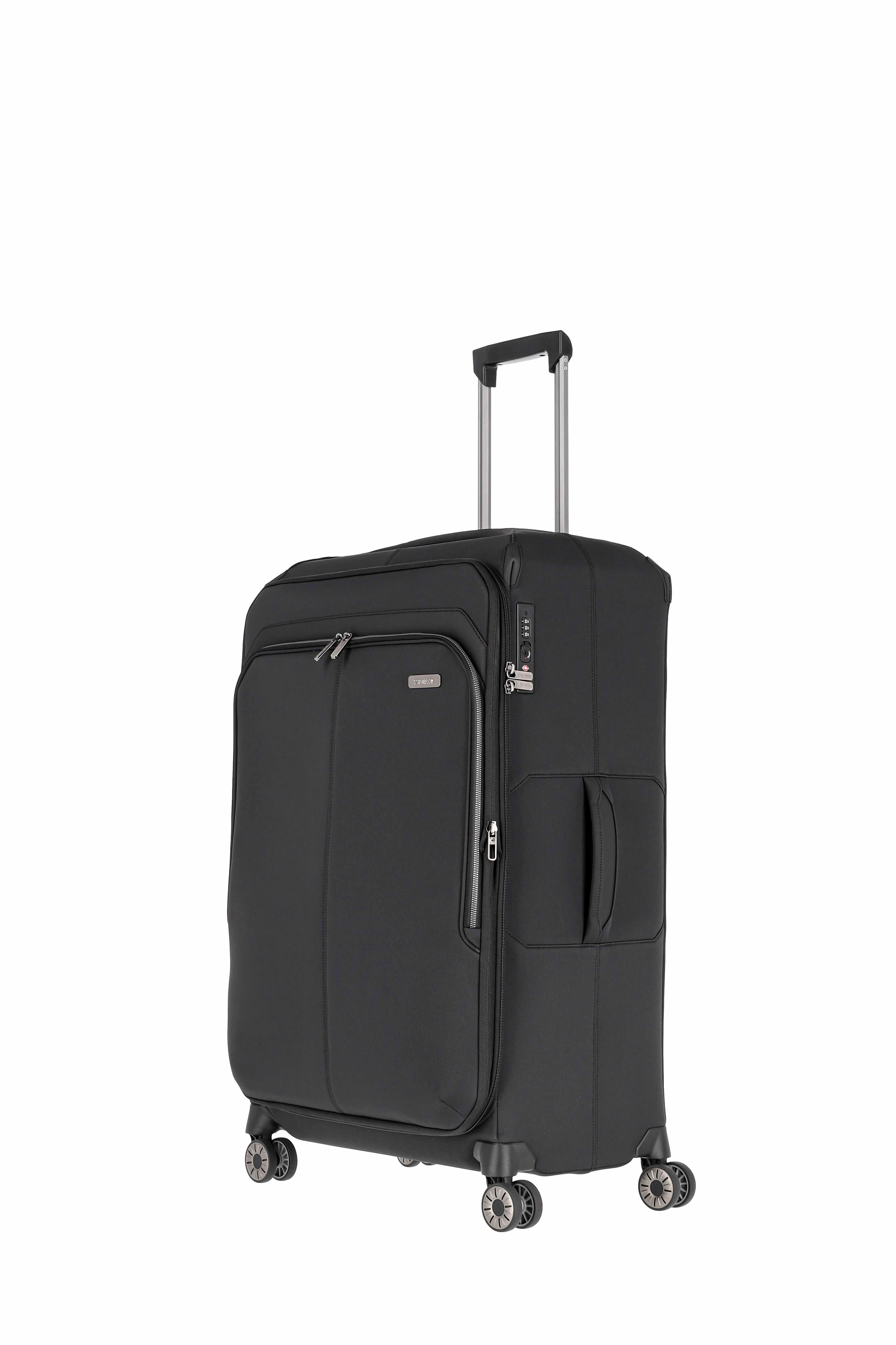 travelite, PRIIMA, 4-Rad Trolley, L erweiterbar, 48 x 79 x 31/34, Schwarz
