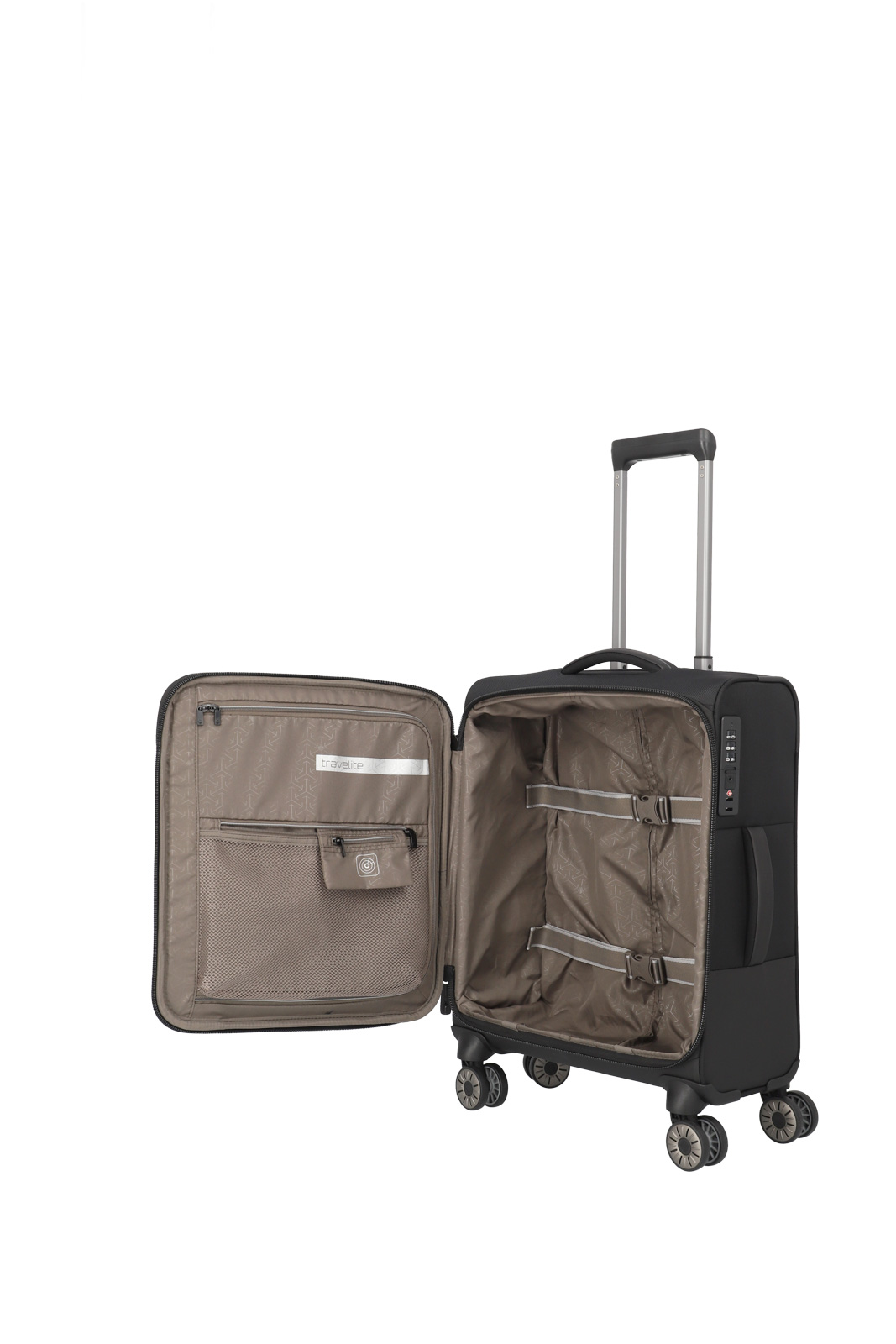 travelite, Crosslite 5.0, 4-Rad Trolley, S, Schwarz