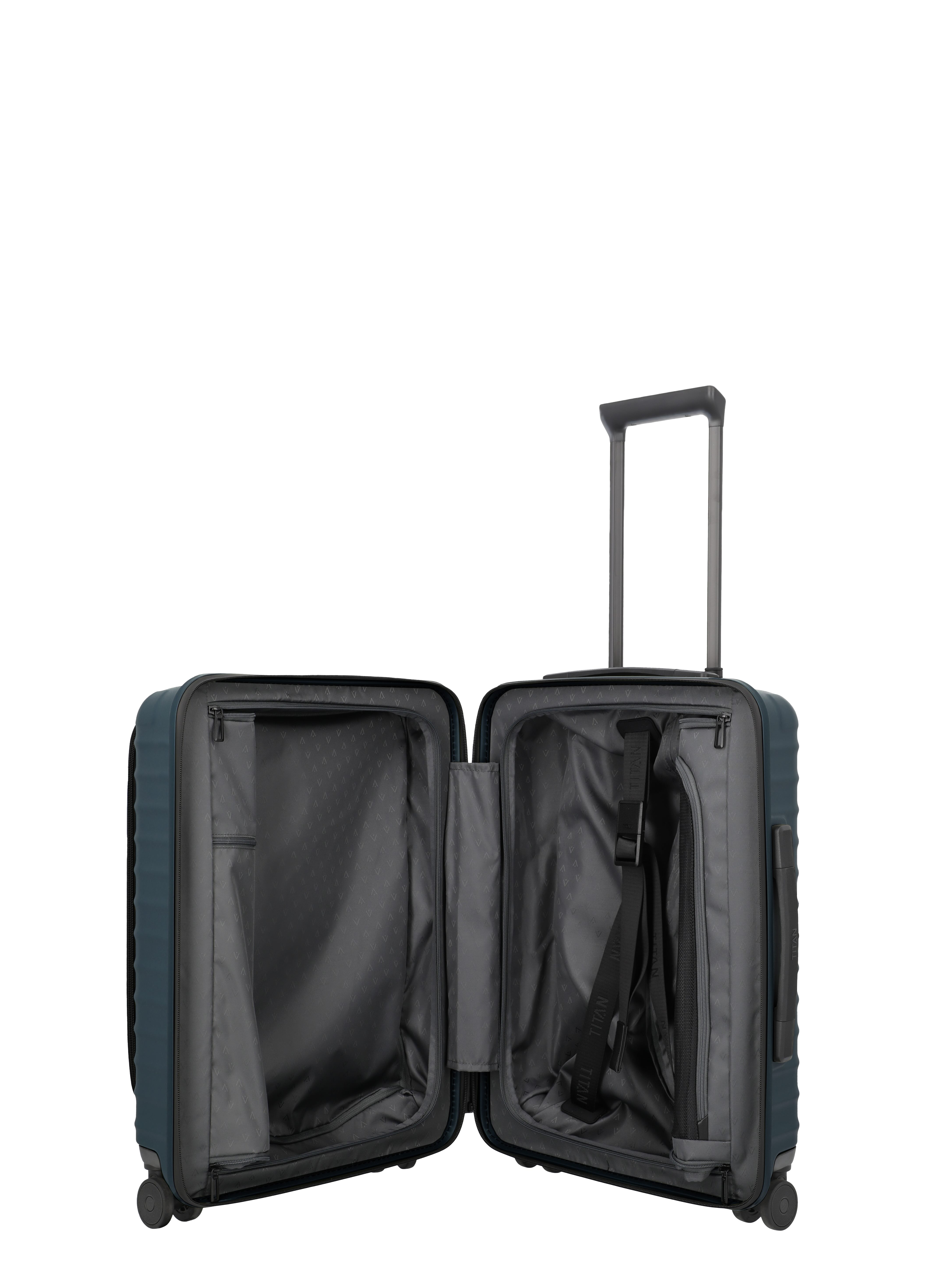 TITAN, UPGRADE, 4-Rad-Trolley, S mit Vortasche, Midnight Blue