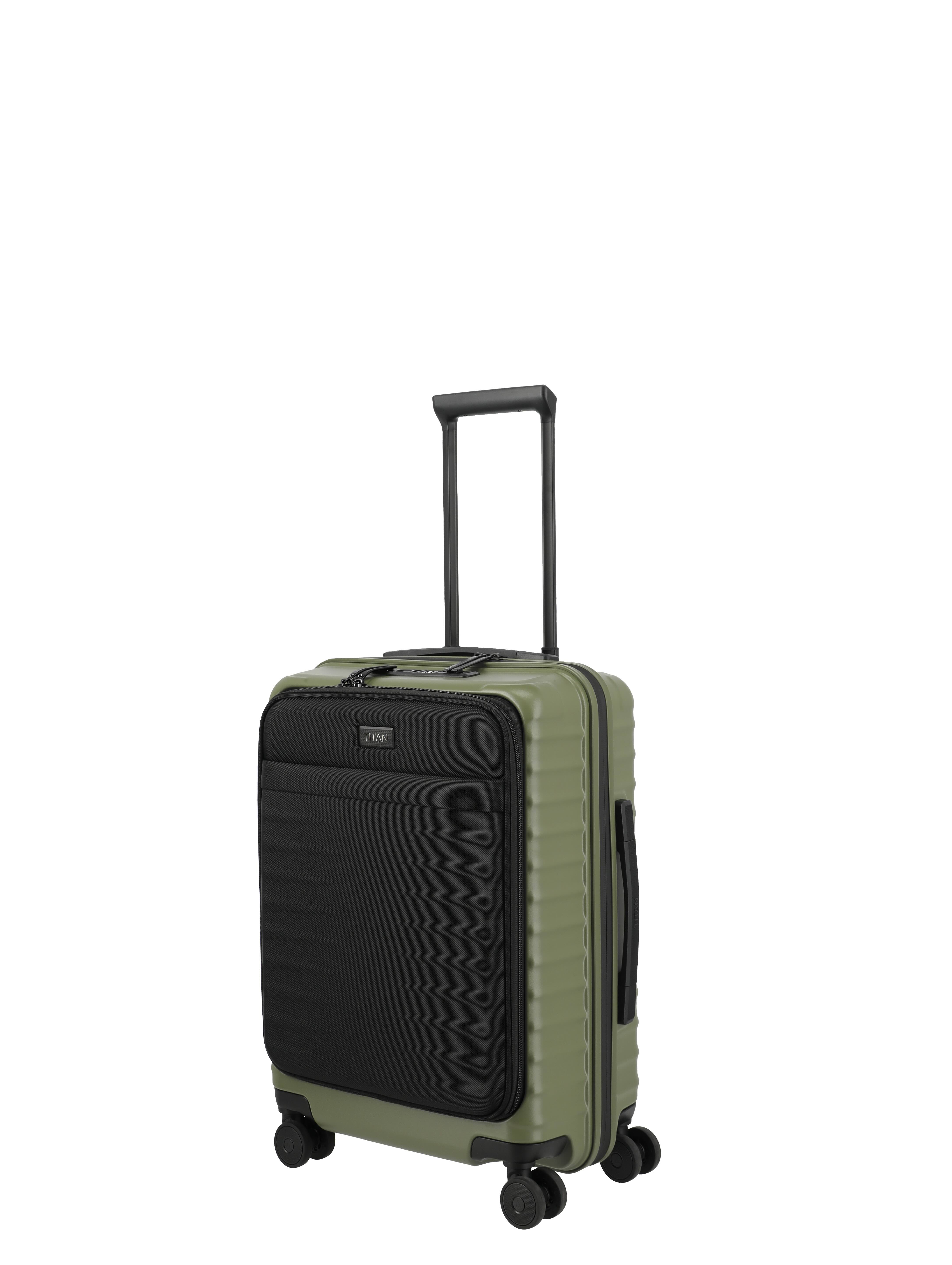 TITAN, UPGRADE, 4-Rad-Trolley, S mit Vortasche, Forest Green