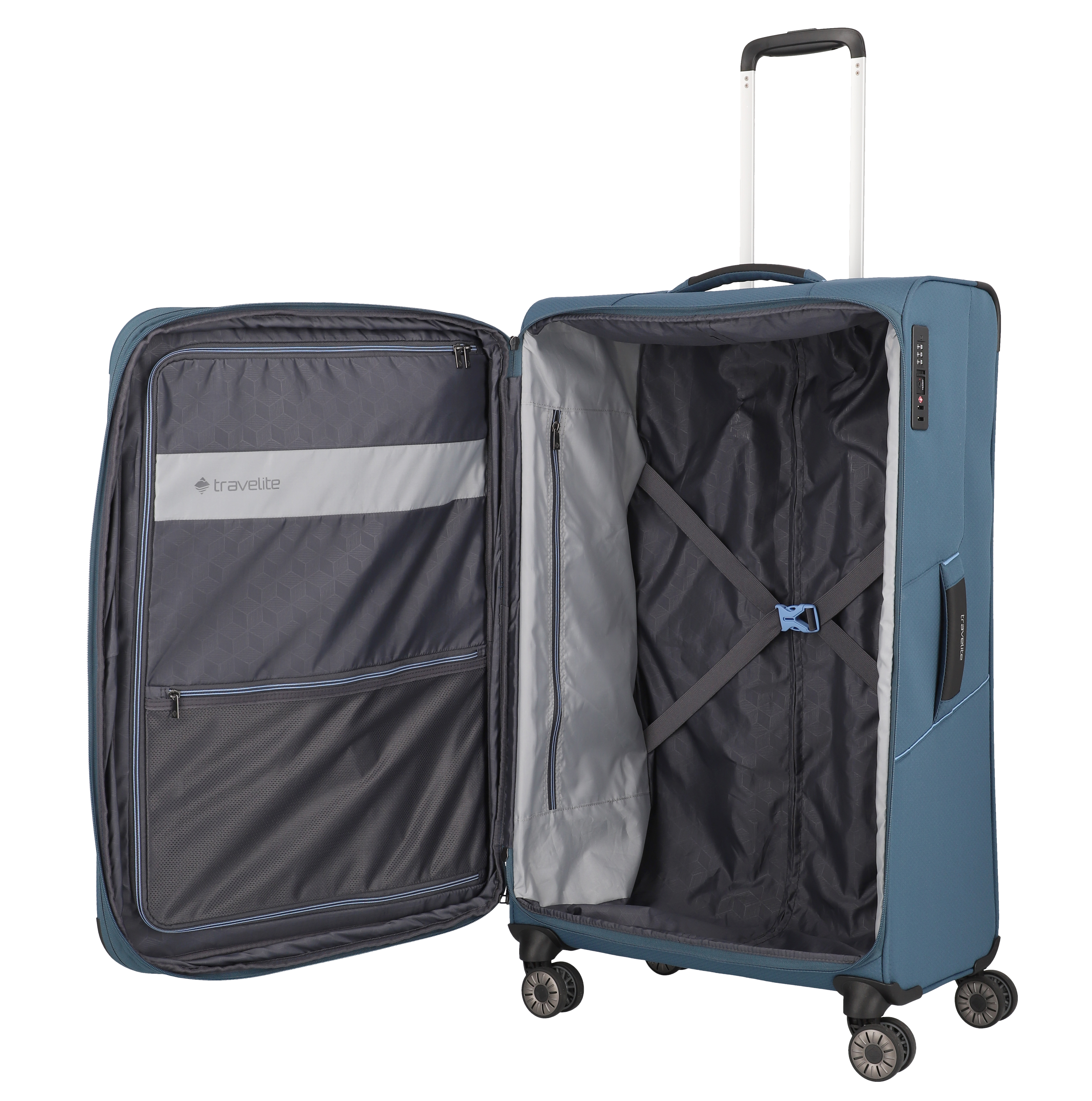 travelite, SKAII, 4-Rad Trolley, L , Panoramablau
