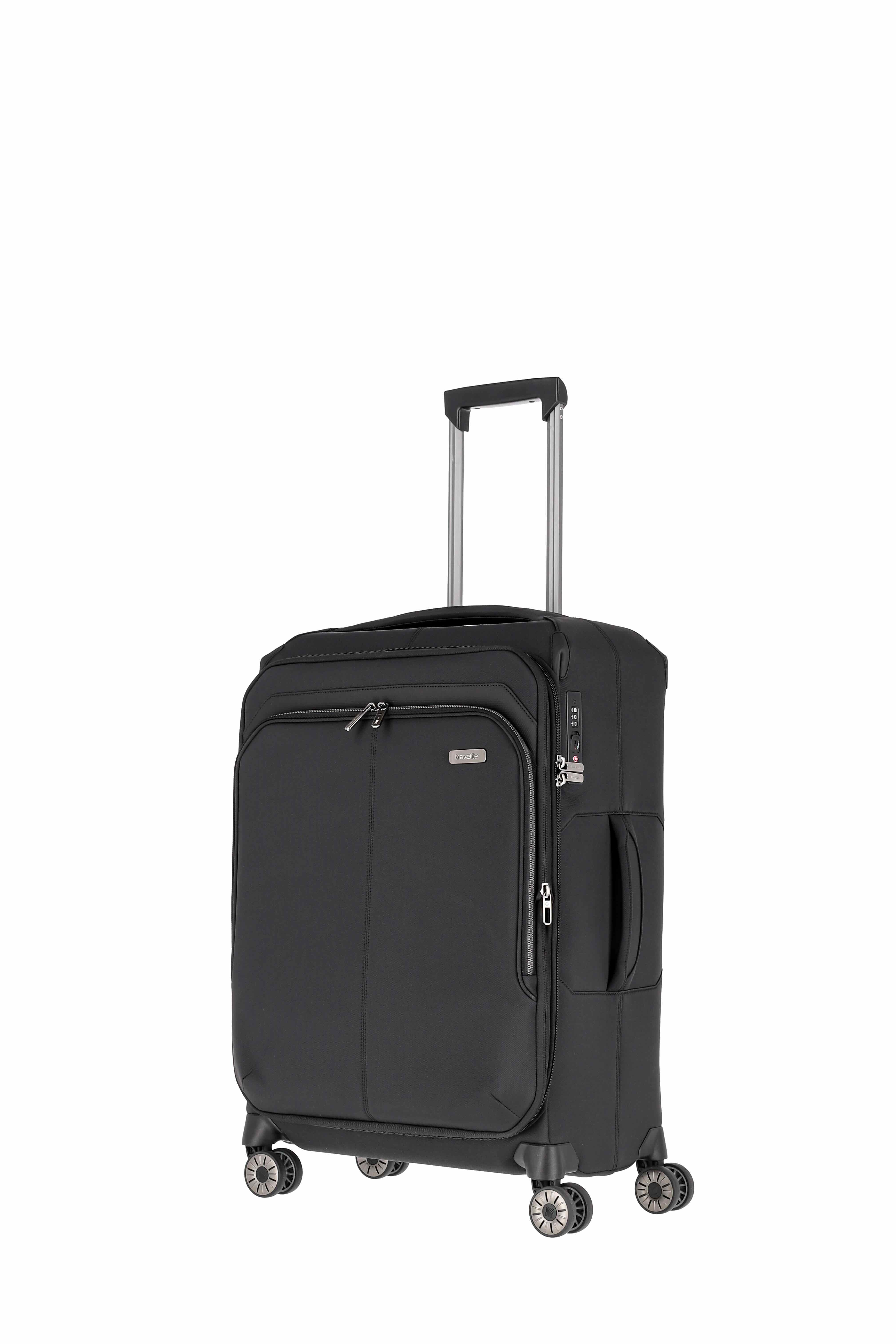 travelite, PRIIMA, 4-Rad Trolley, M erweiterbar, 45 x 68 x 27/30, Schwarz