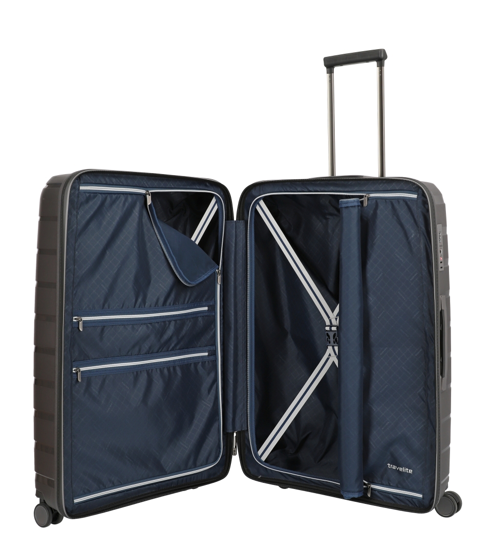 travelite  AIR BASE 4-Rad Trolley L, Anthrazit, 51 x 77 x 30 cm