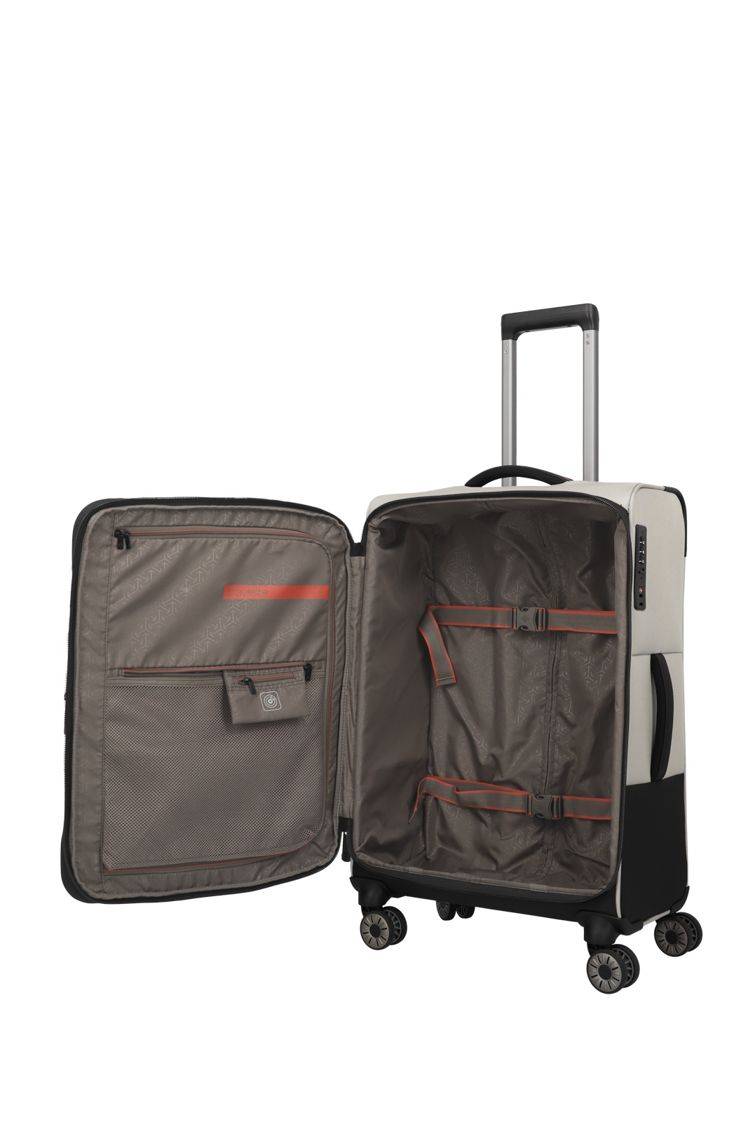 travelite, Crosslite 5.0, 4-Rad Trolley, L erweiterbar, Natur