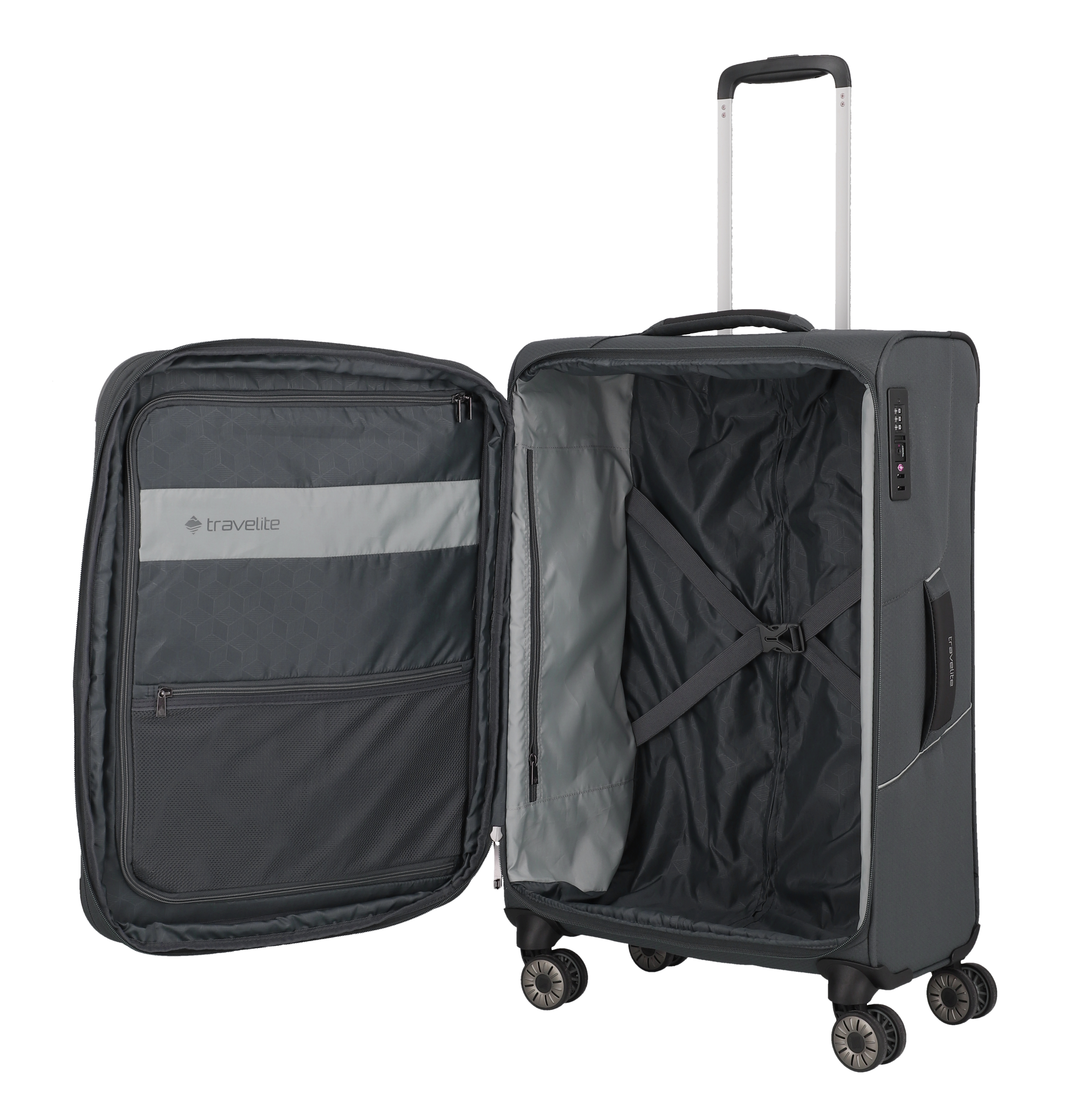 travelite, SKAII, 4-Rad Trolley, M, Gipfelgrau