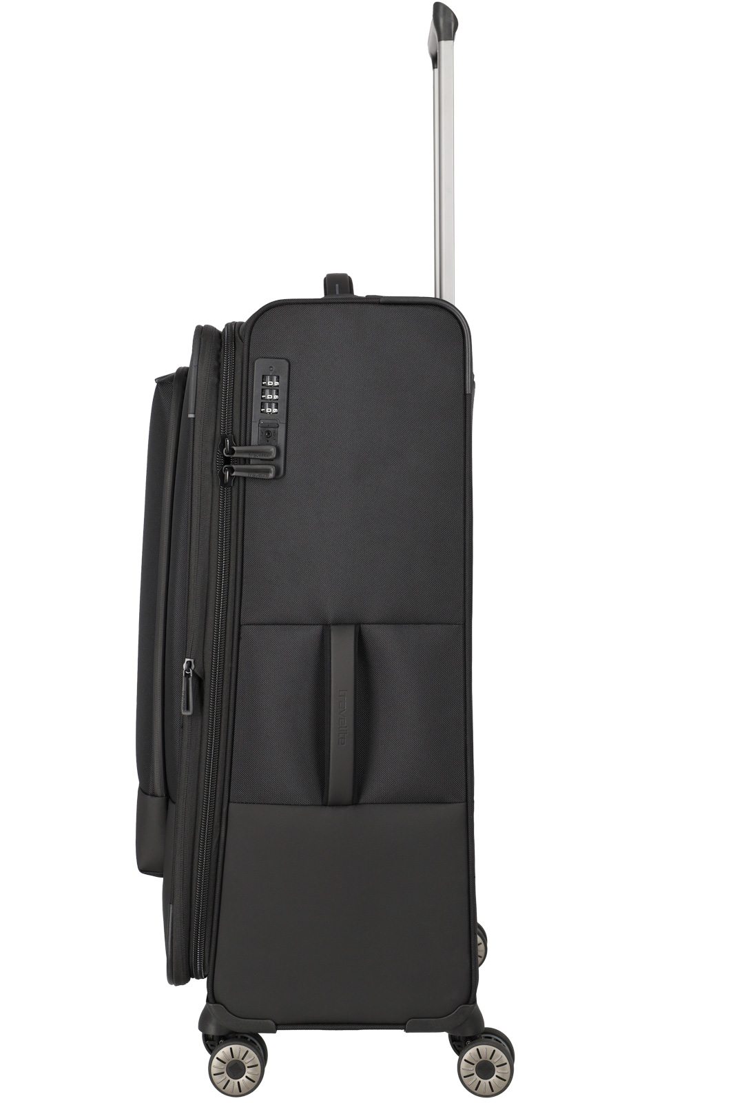 travelite, Crosslite 5.0, 4-Rad Trolley, M erweiterbar, Schwarz