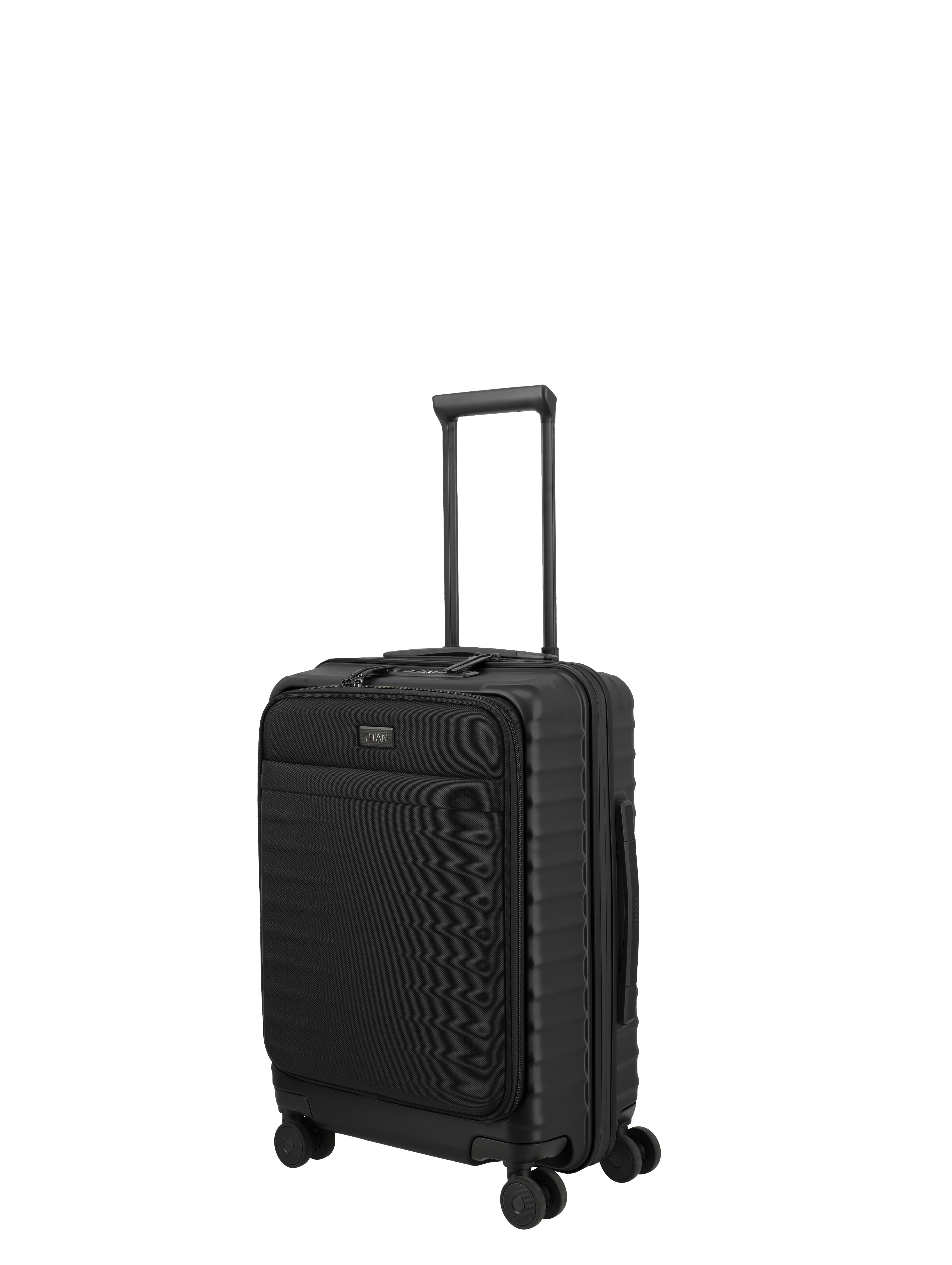 TITAN, UPGRADE, 4-Rad-Trolley, S mit Vortasche, Nightshade Black