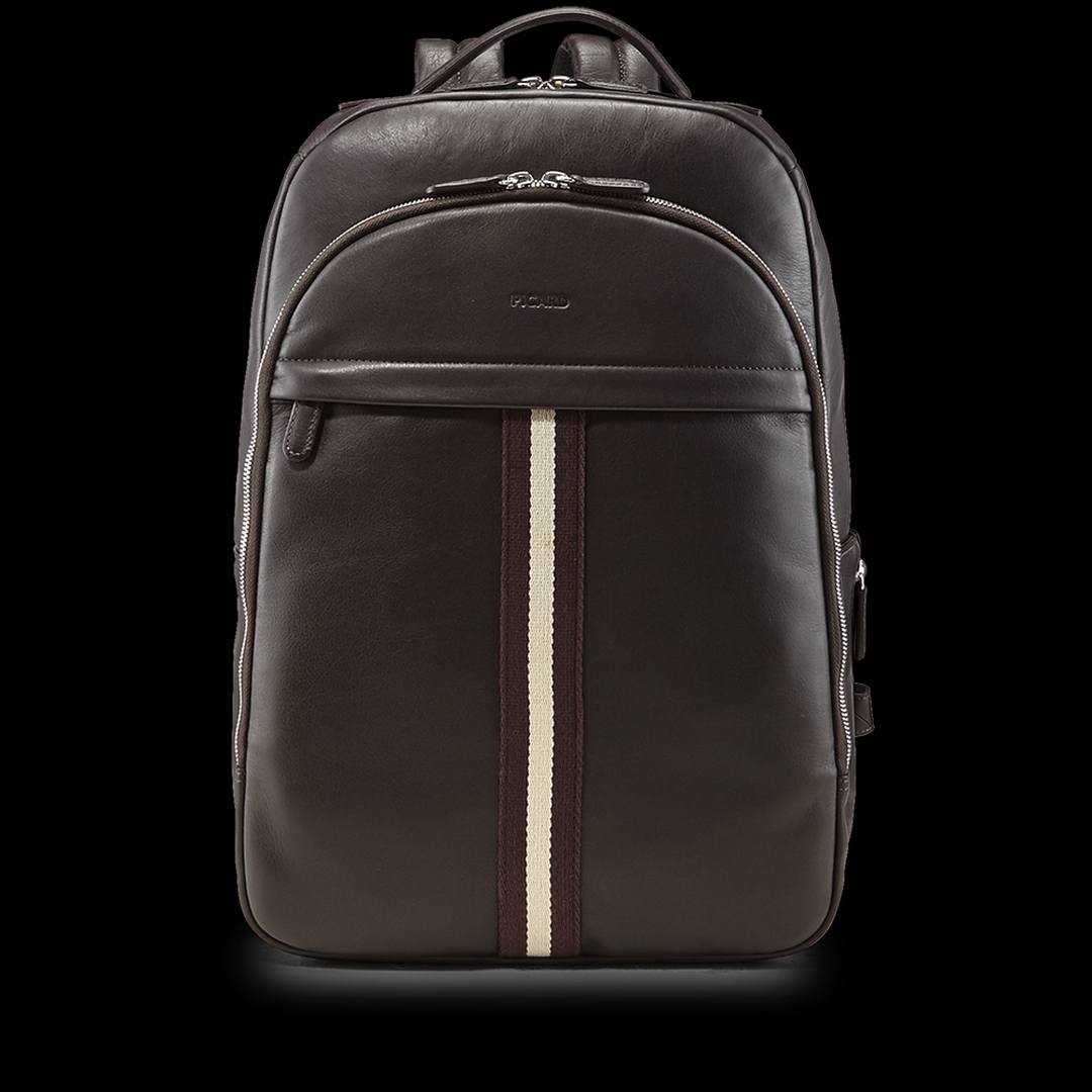 PICARD Torrino, Männerrucksack, Leder, Mocca