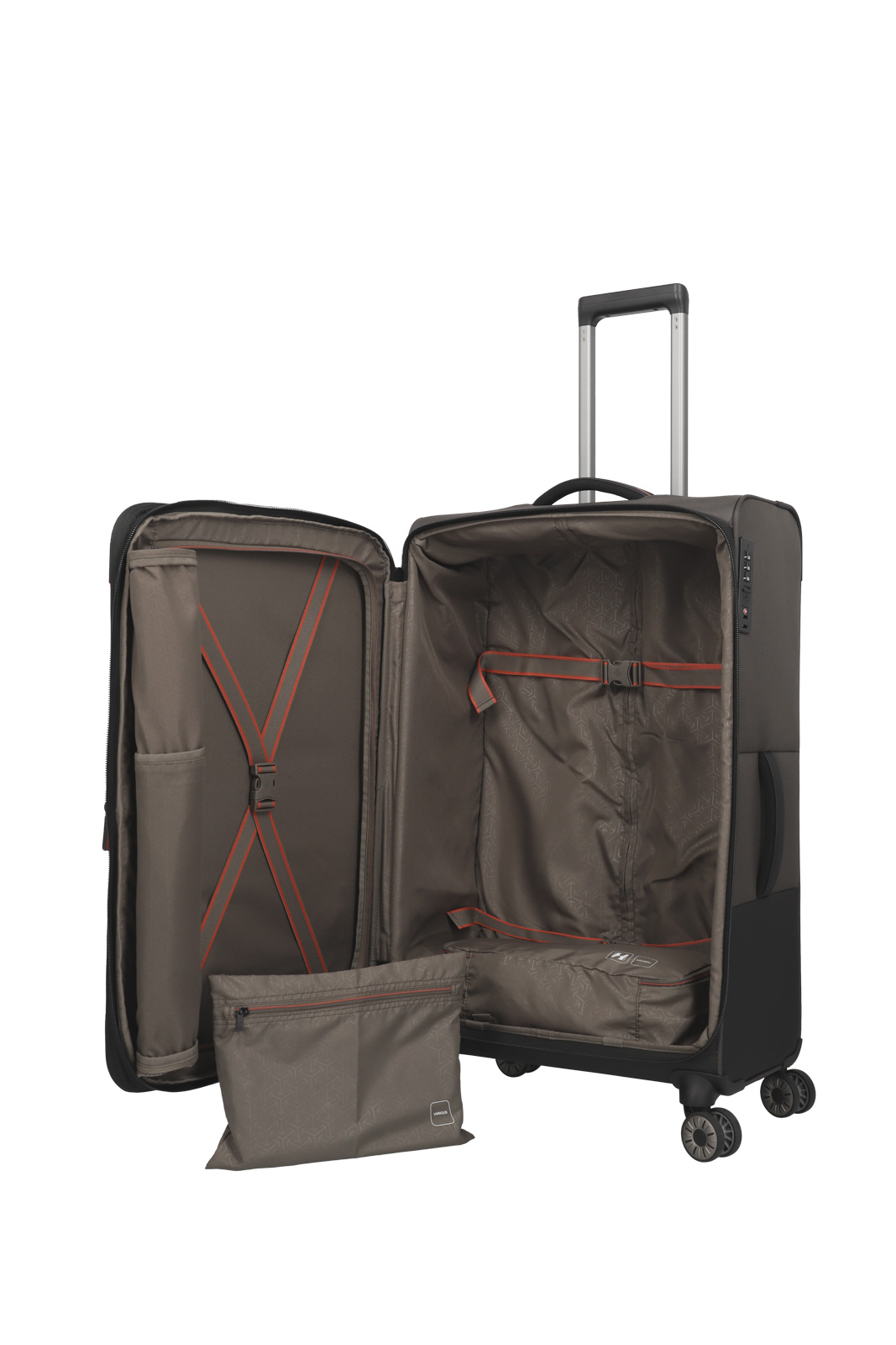 travelite, Crosslite 5.0, 4-Rad Trolley, L erweiterbar, Oliv