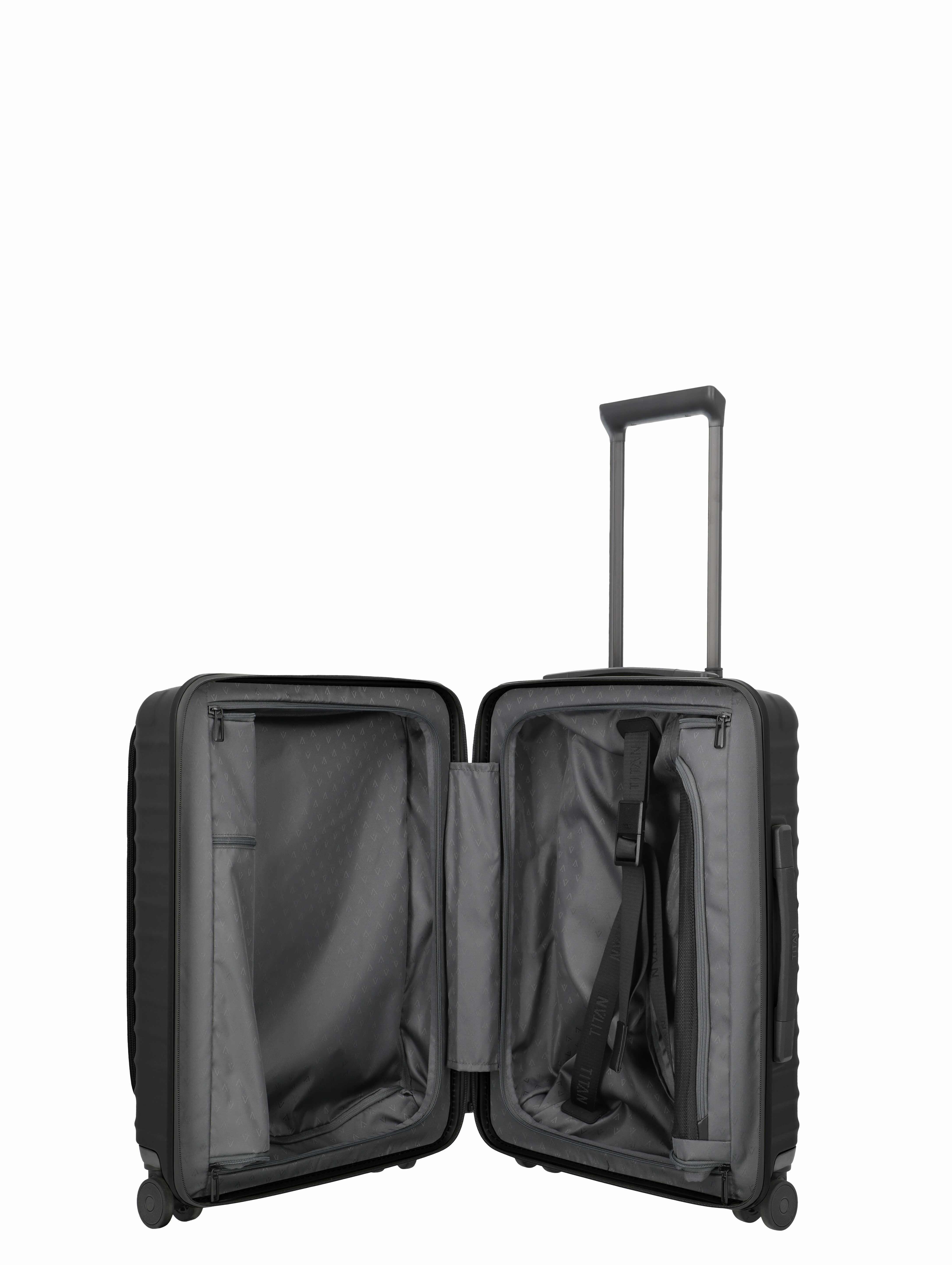 TITAN, UPGRADE, 4-Rad-Trolley, S mit Vortasche, Nightshade Black