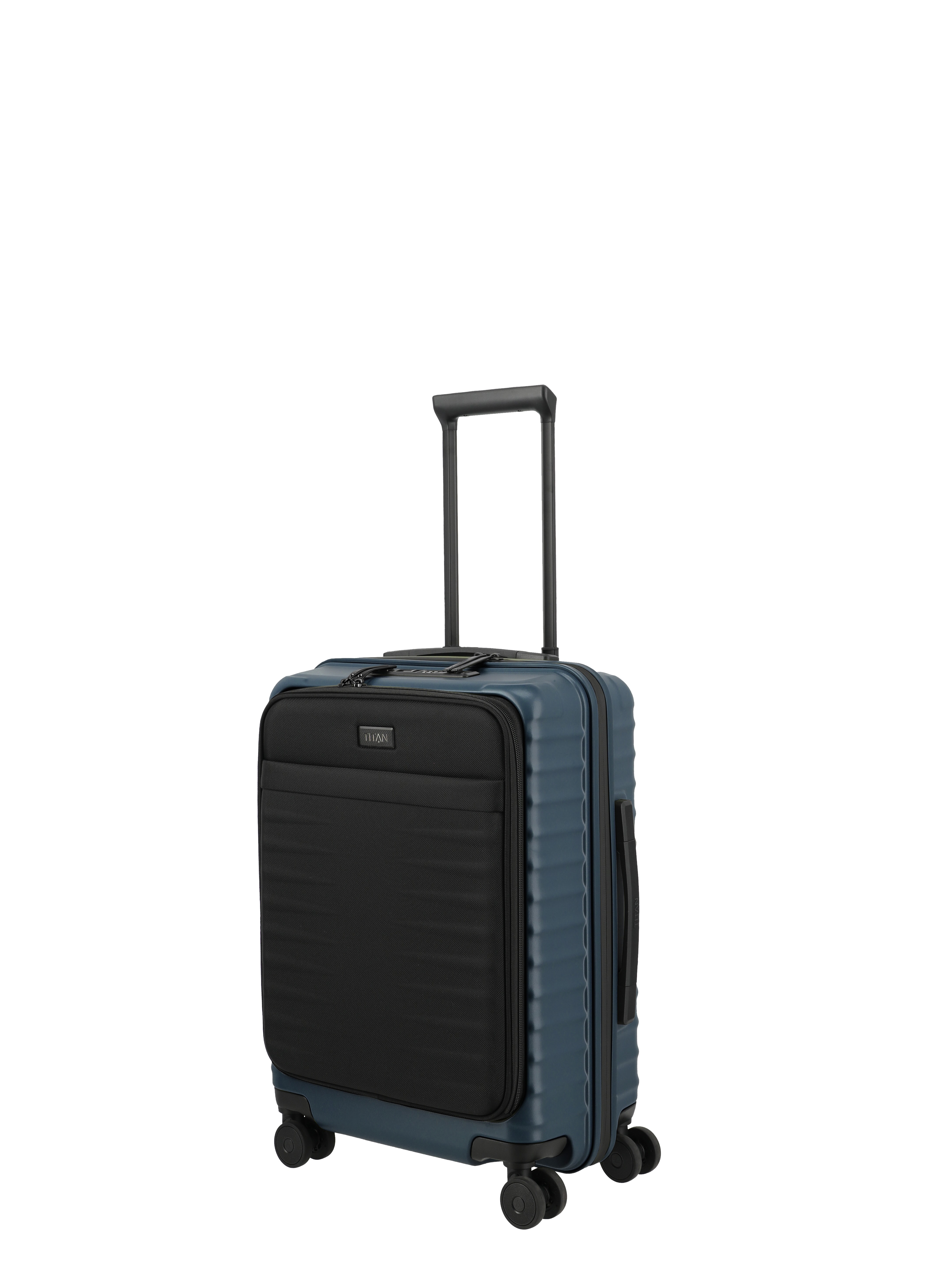 TITAN, UPGRADE, 4-Rad-Trolley, S mit Vortasche, Midnight Blue