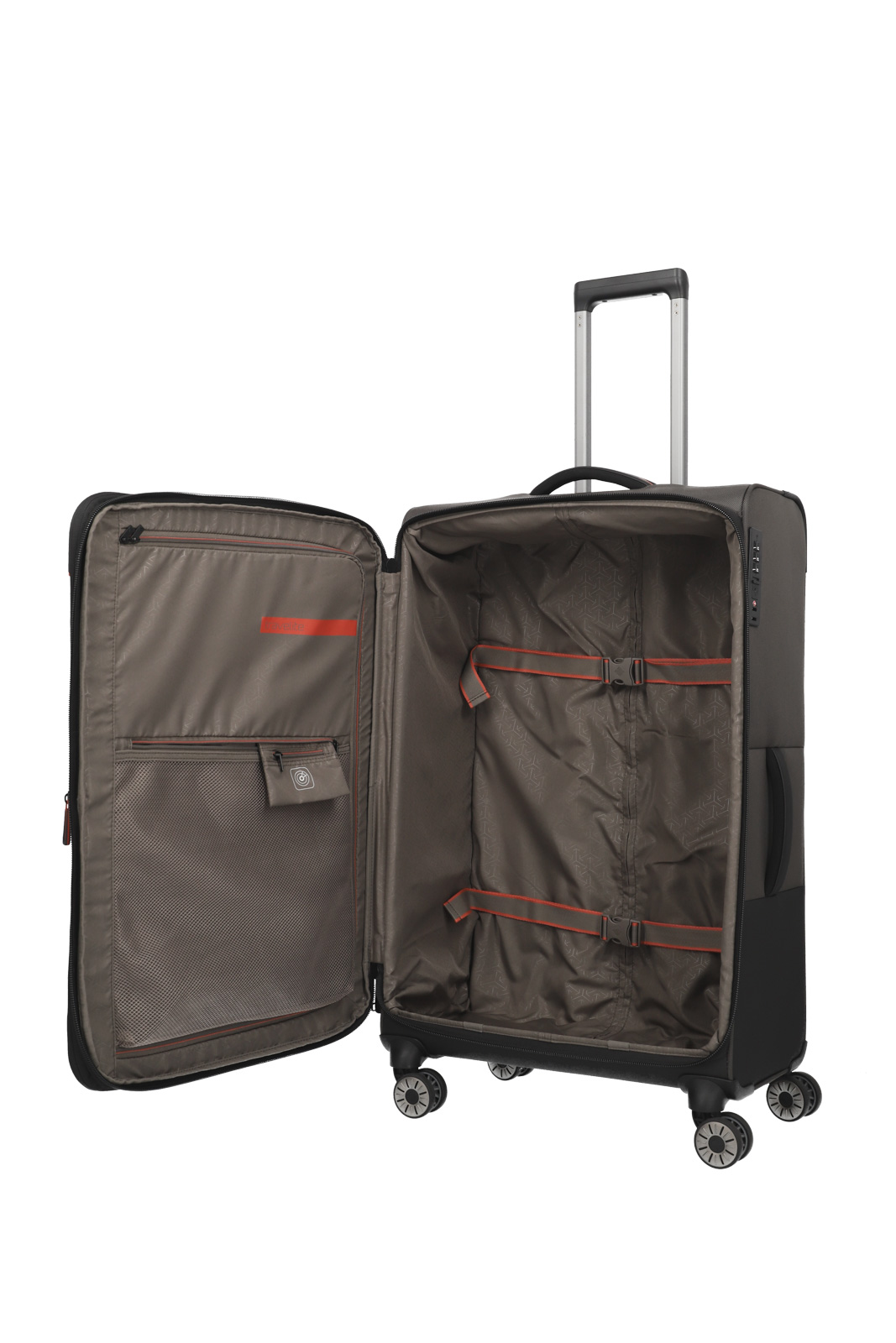 travelite, Crosslite 5.0, 4-Rad Trolley, L erweiterbar, Oliv