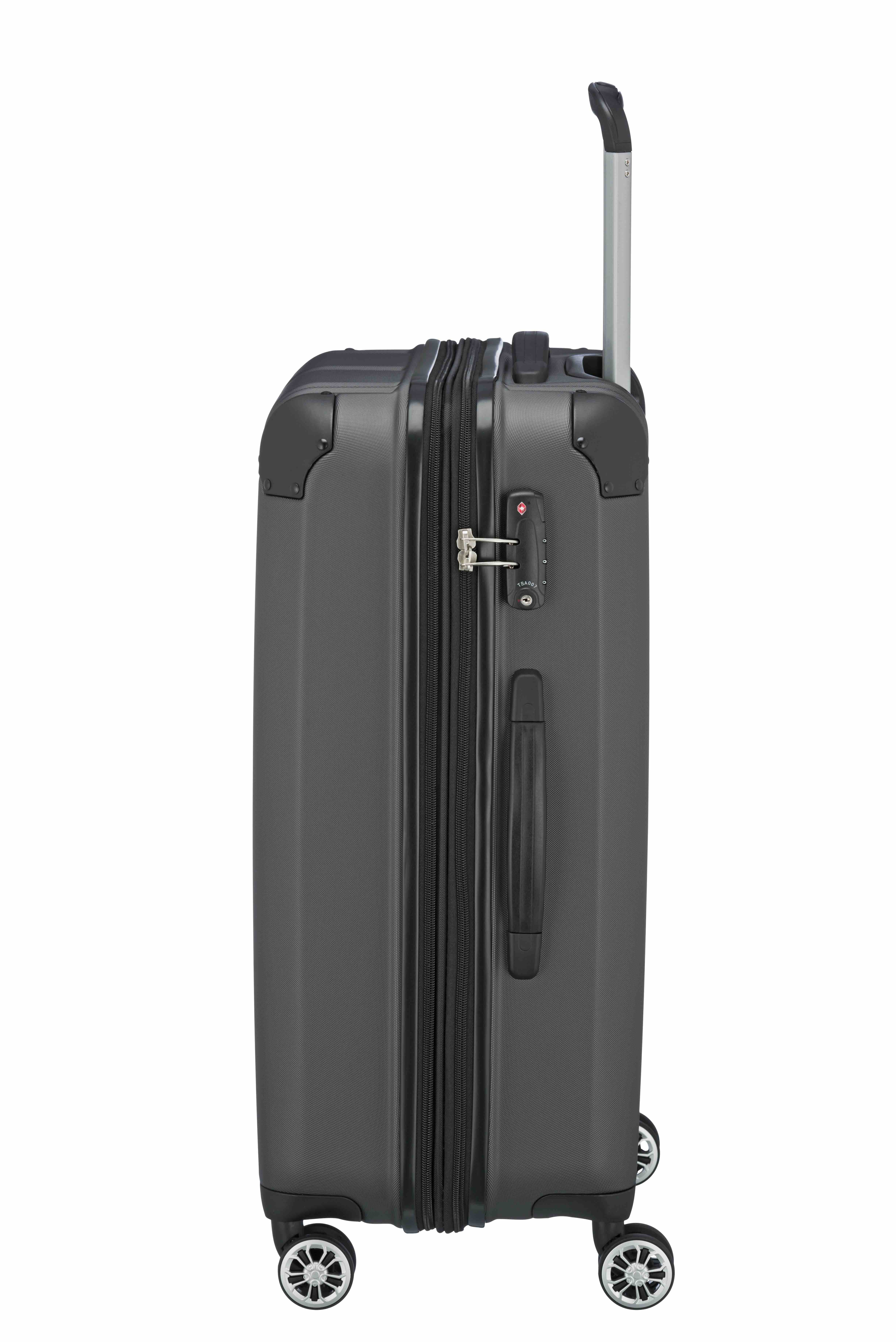 travelite, City, 4-Rad-Trolley, M erweiterbar, Anthrazit