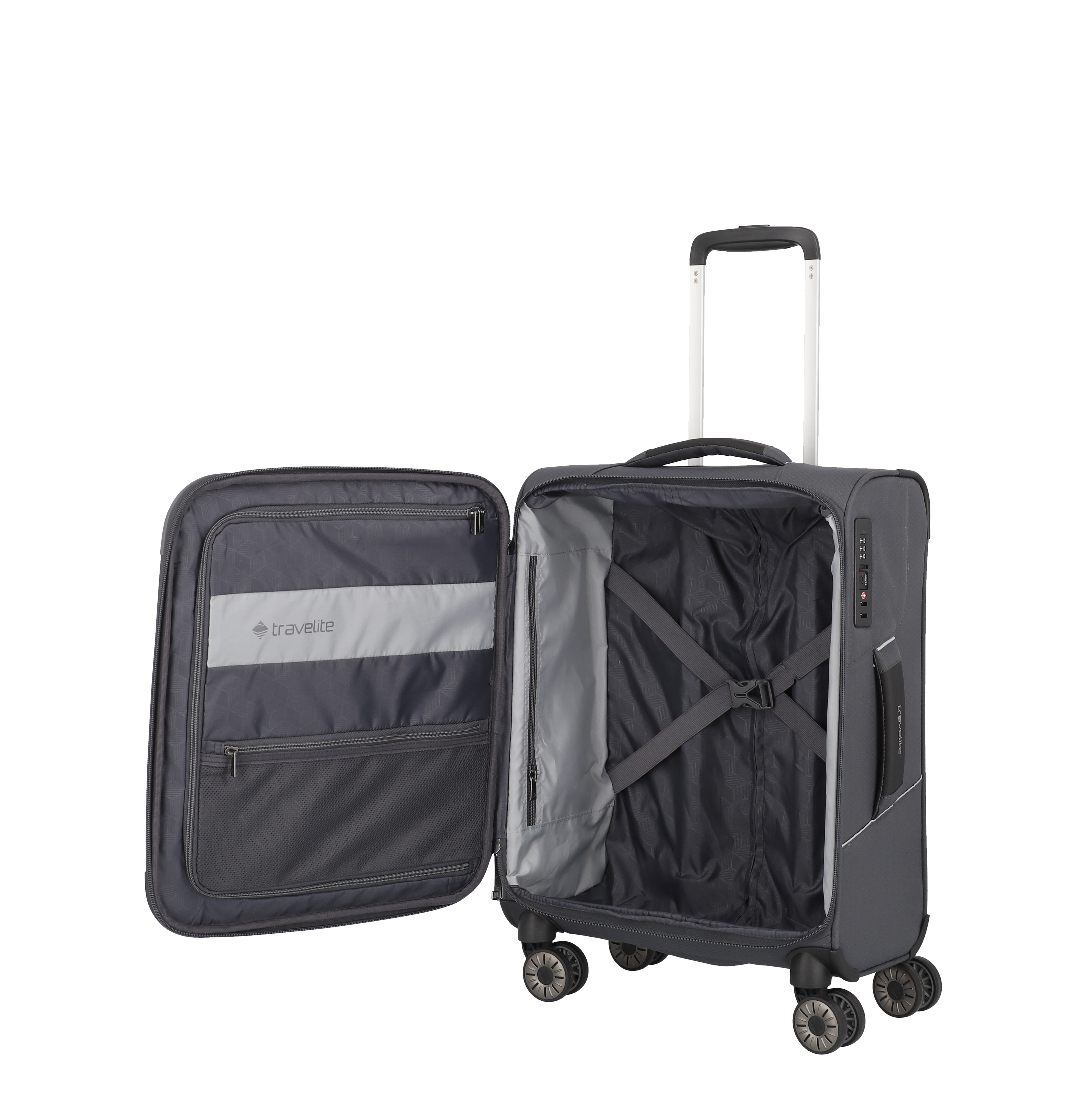travelite, SKAII, 4-Rad Trolley, S, Gipfelgrau