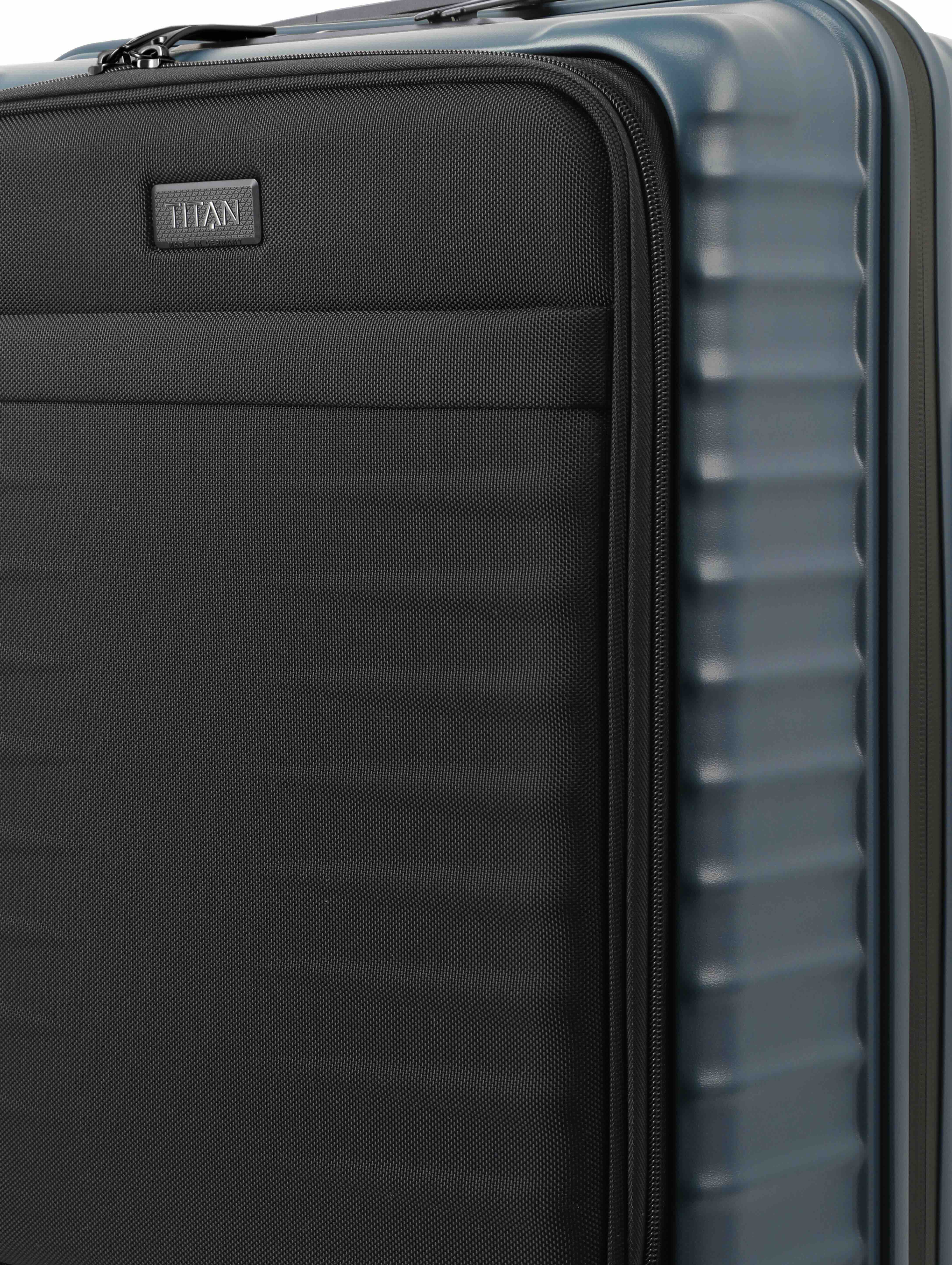 TITAN, UPGRADE, 4-Rad-Trolley, S mit Vortasche, Midnight Blue