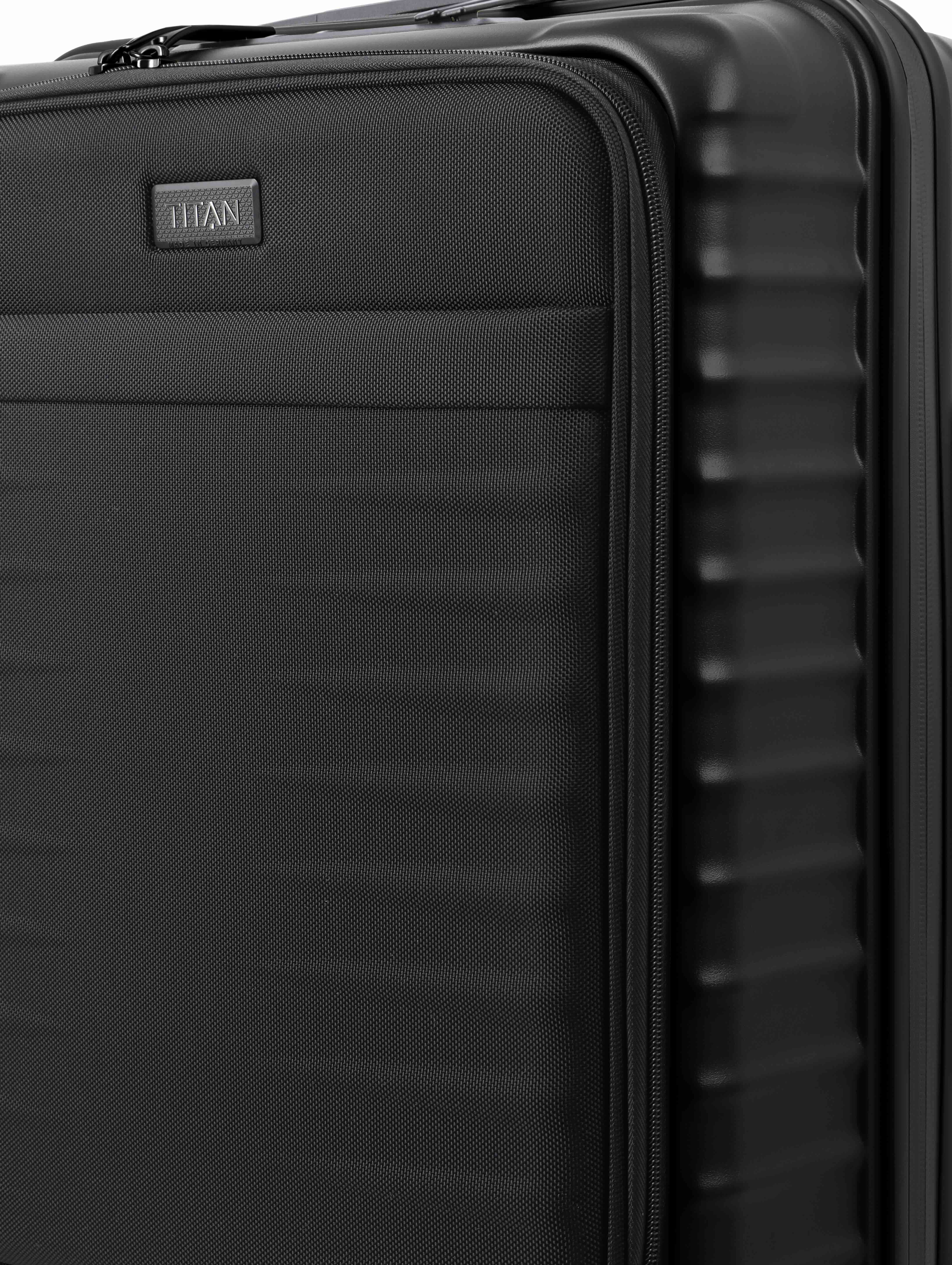 TITAN, UPGRADE, 4-Rad-Trolley, S mit Vortasche, Nightshade Black