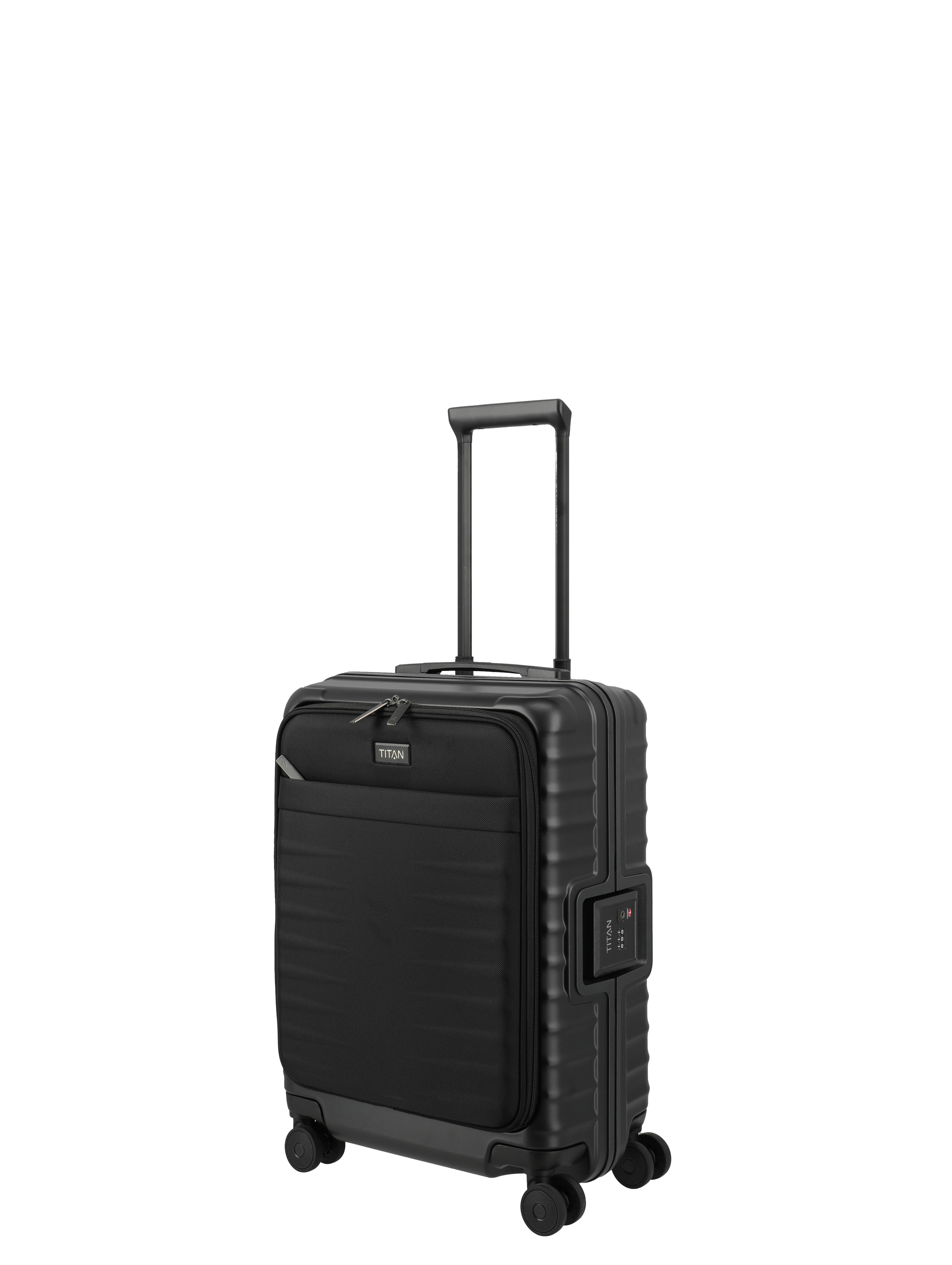TITAN, OVERSEAS, 4-Rad-Trolley, S mit Vortasche, Nightshade Black