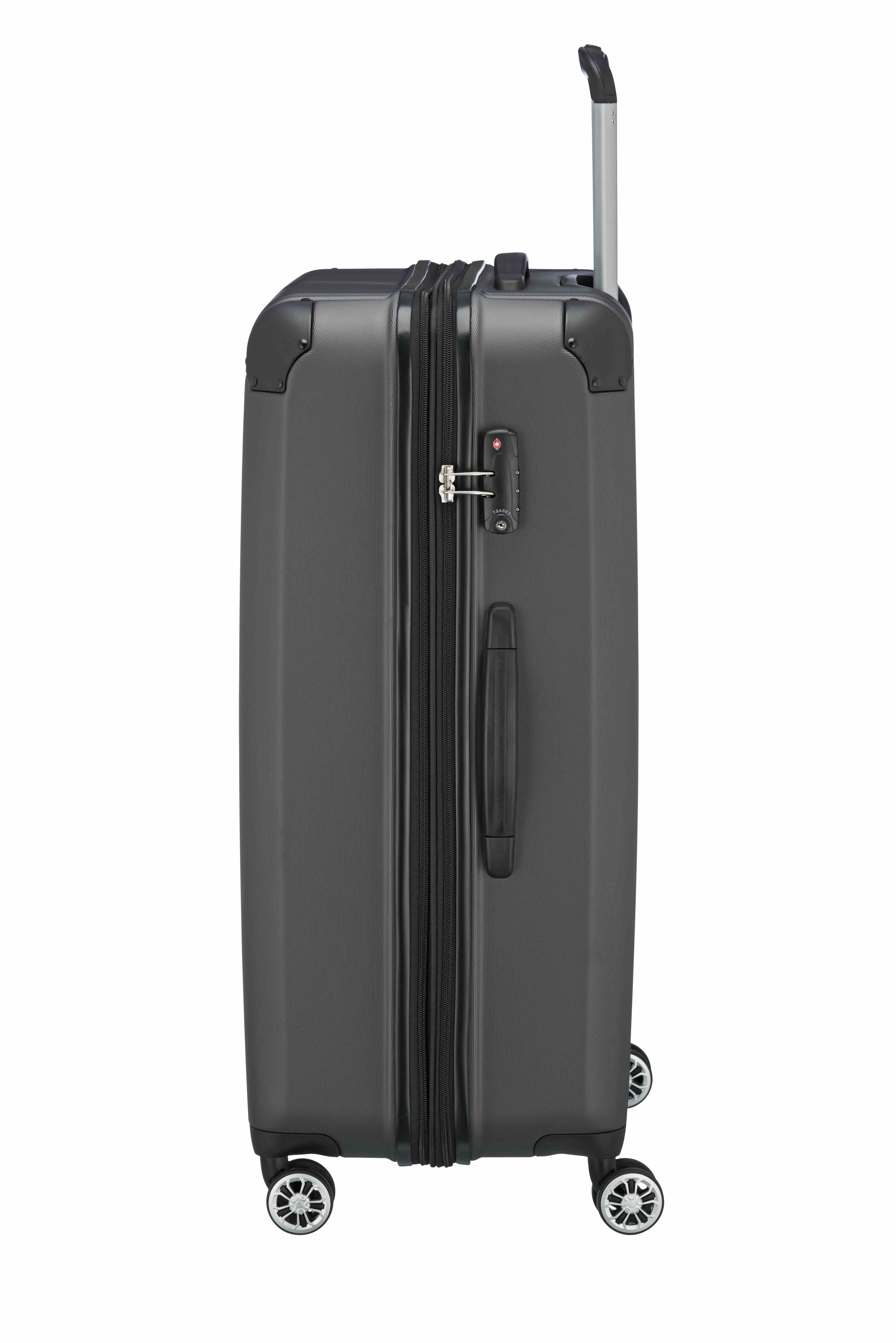 travelite, City, 4-Rad-Trolley, L erweiterbar, Anthrazit