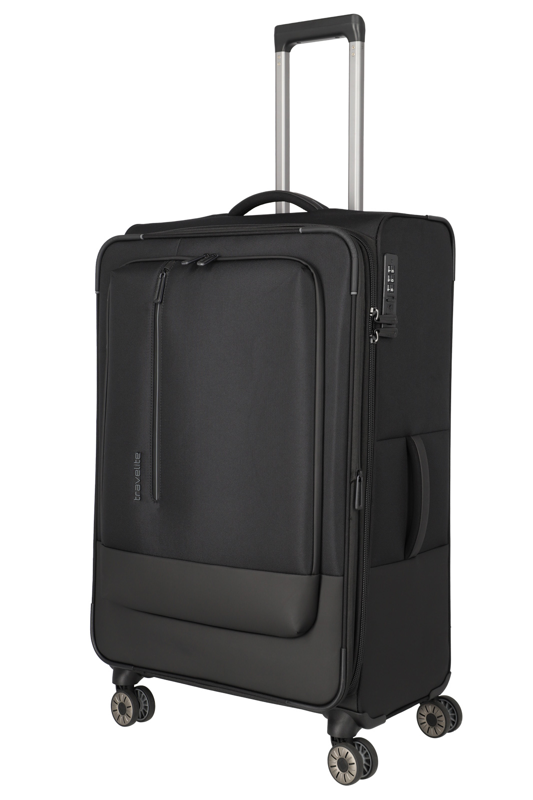 travelite, Crosslite 5.0, 4-Rad Trolley, M erweiterbar, Schwarz