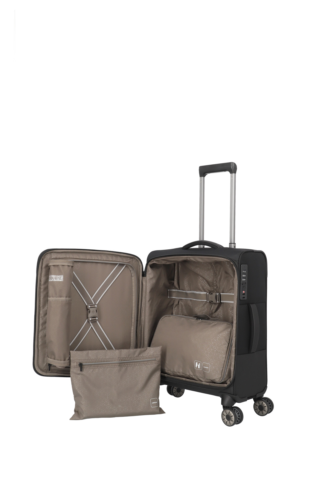 travelite, Crosslite 5.0, 4-Rad Trolley, S, Schwarz