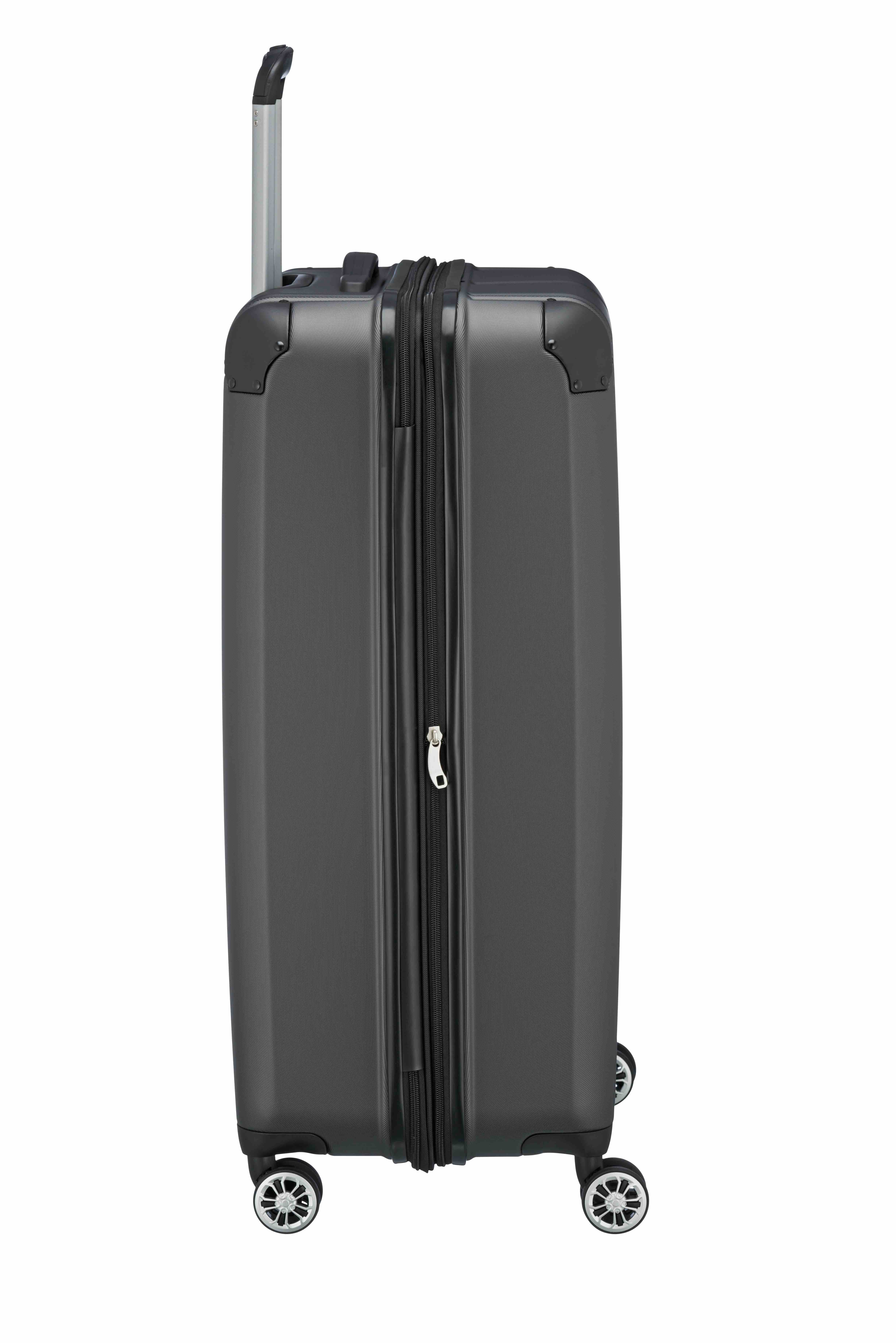 travelite, City, 4-Rad-Trolley, L erweiterbar, Anthrazit