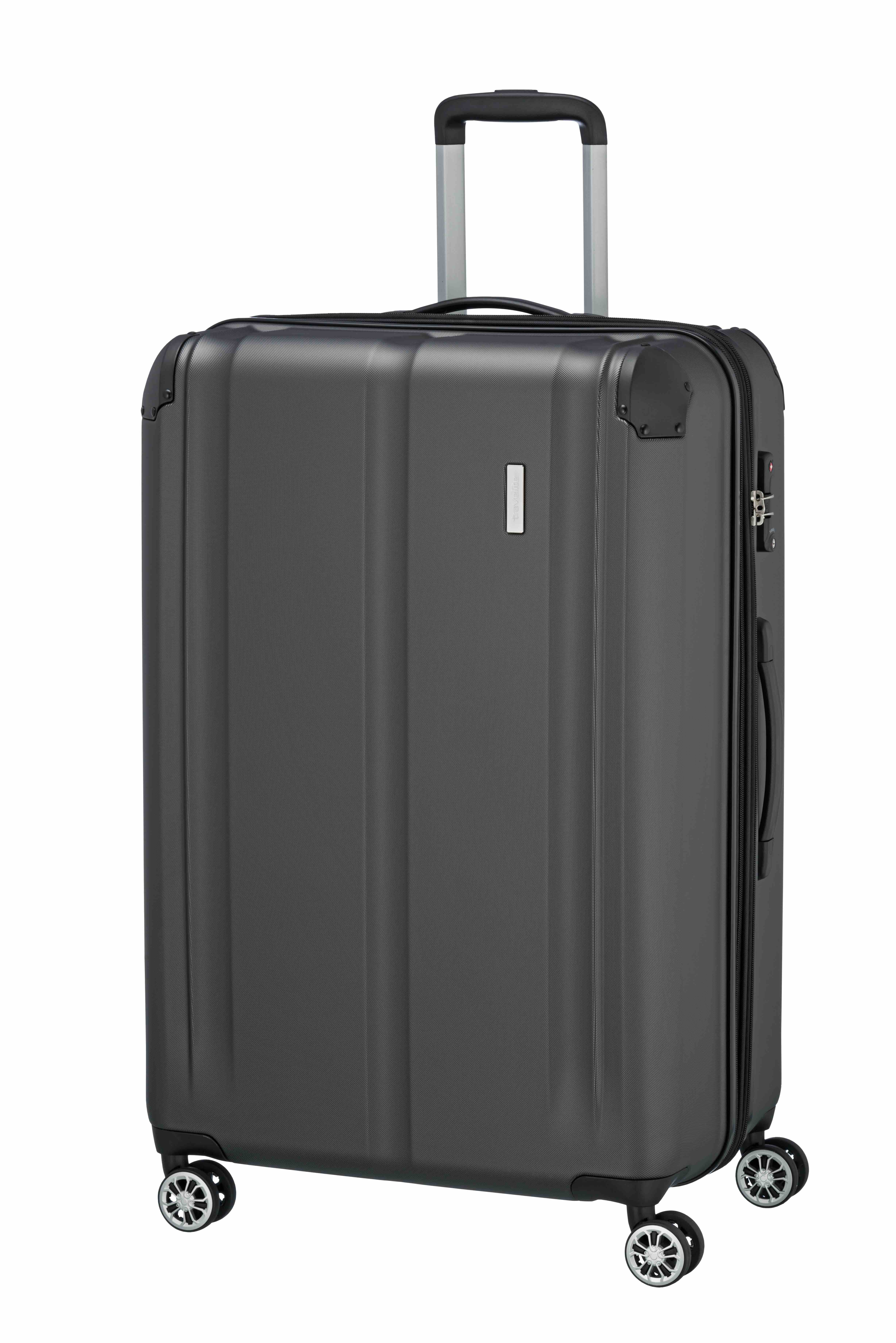 travelite, City, 4-Rad-Trolley, L erweiterbar, Anthrazit