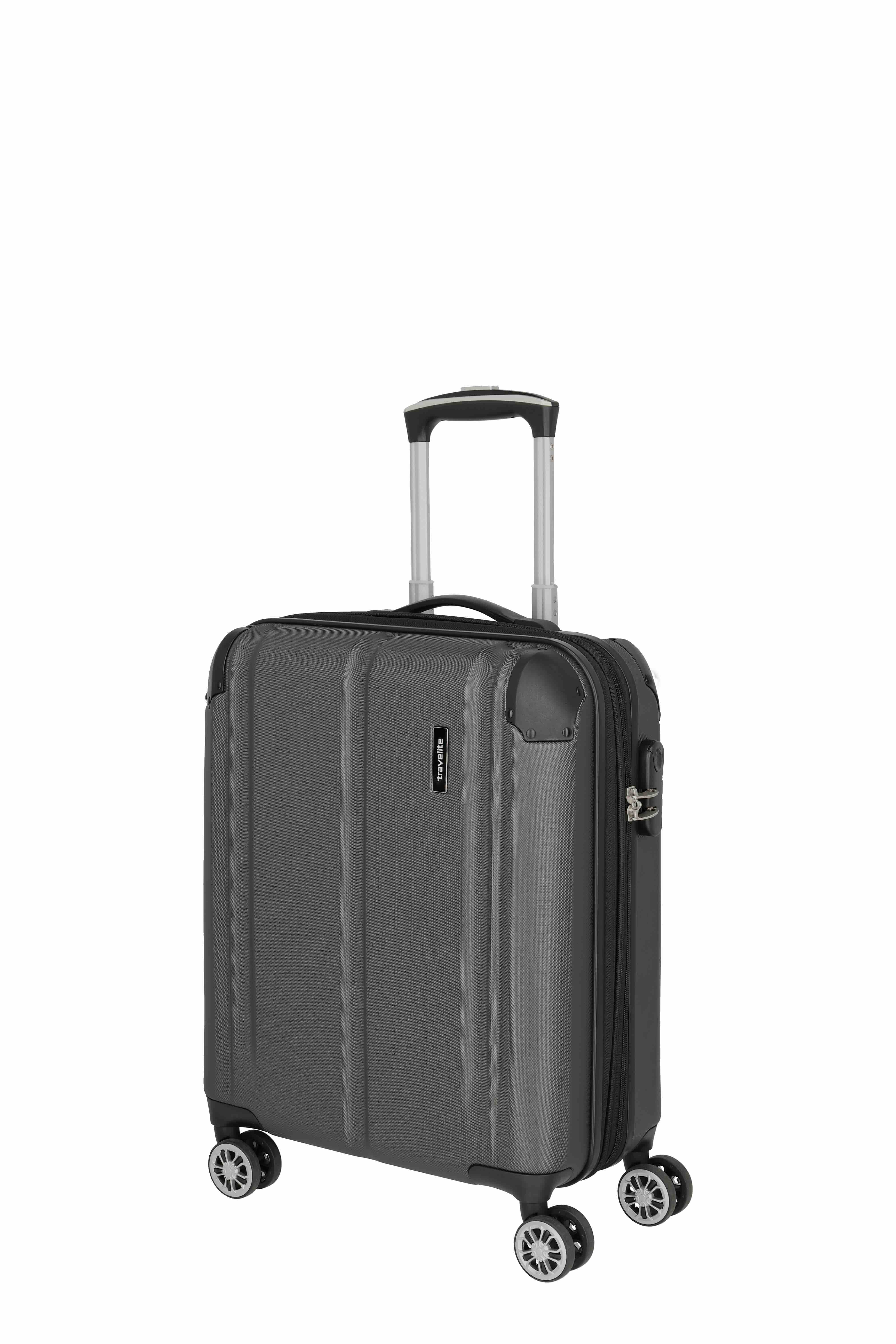 travelite, City, 4-Rad-Trolley, S erweiterbar, Anthrazit travelite, City, 4-Rad-Trolley, S erweiterbar, Anthrazit