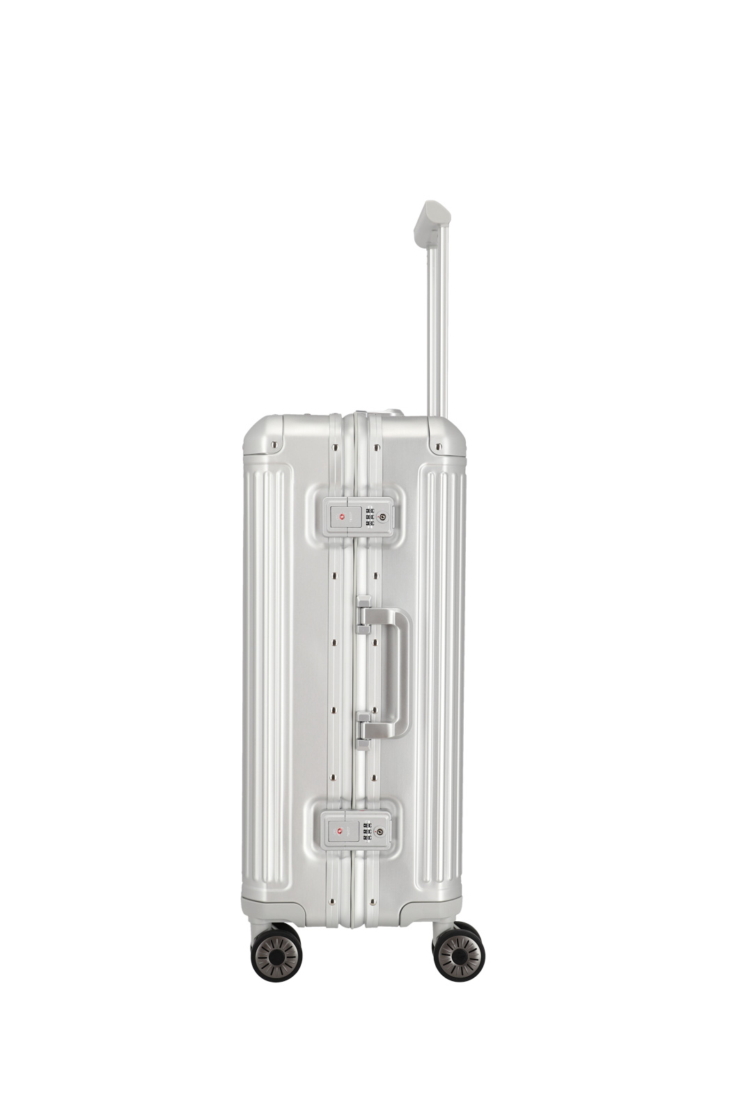 travelite, Next, 4-Rad Aluminium Trolley M, 47 x 67 x 26, Silber